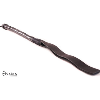 Avalon - UTHER - Sort Pisk med to lærremser