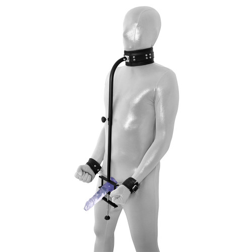 Penis- og balleklemme med cuffs og collar 