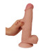 Lovetoy - 8" Sliding Skin Dildo - Lys Hudfarge Lovetoy - 8" Sliding Skin Dildo - Lys Hudfarge