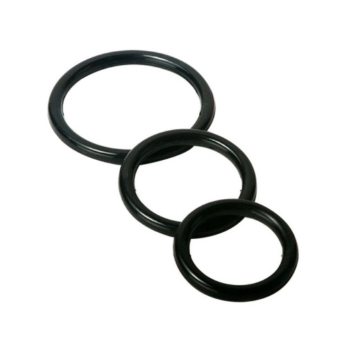 Erotisk - Enkle Penisringer 3pk - Sort