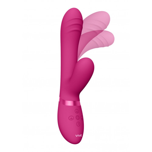 VIVE - Tani - Rabbitvibrator med Pulseringer og Bevegelse - Rosa