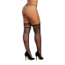 Dreamgirl - Strappy Fishnet Strømper med Detaljer Dreamgirl - Strappy Fishnet Strømper med Detaljer
