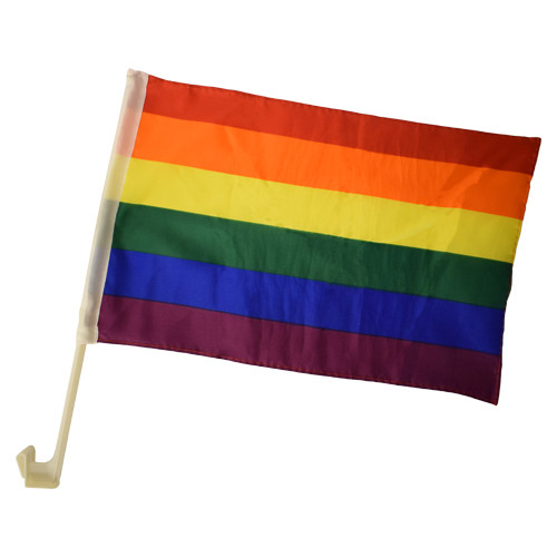 Pride - Rainbow Bilflagg - 2stk Pride - Rainbow Bilflagg - 2stk