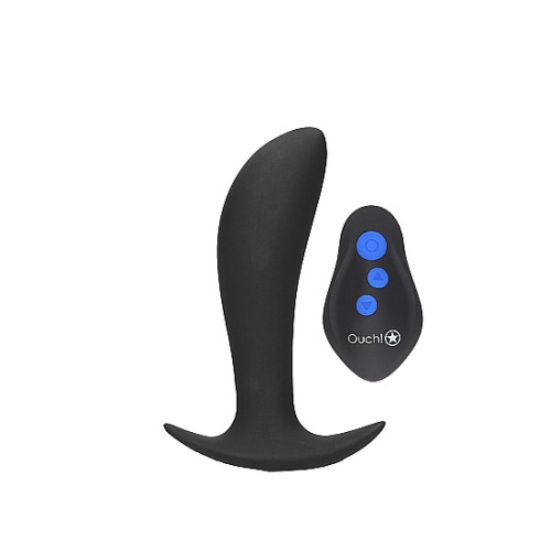 Ouch! Electro - Vibrerende Buttplug med Elektrostimulering - Sort