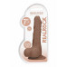RealRock - Dildo med pung - 7" / 17 cm - Tan
