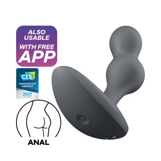 Satisfyer - Deep Diver - Vibrerende Buttplug med APP - Sort 