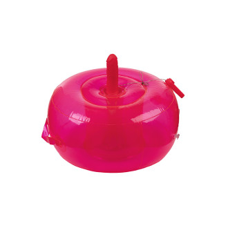 Inflatable Fun Cushion - Oppblåsbar Pute med Vibrerende Dildo og fjernkontroll