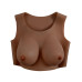 GENDER X - Breast Plate D-Cup - Bryst Protese - Mørk hudfarge