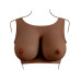 GENDER X - Breast Plate E-Cup - Bryst protese - Mørk hudfarge