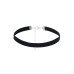 Gnist - Choker med velourlook - 04 - Sort