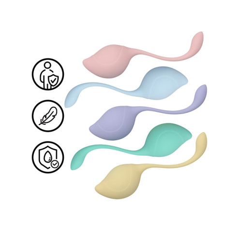 Loveline - Pelvic Stem Kegel Kit - Vaginakulesett 5stk Loveline - Pelvic Stem Kegel Kit - Vaginakulesett 5stk