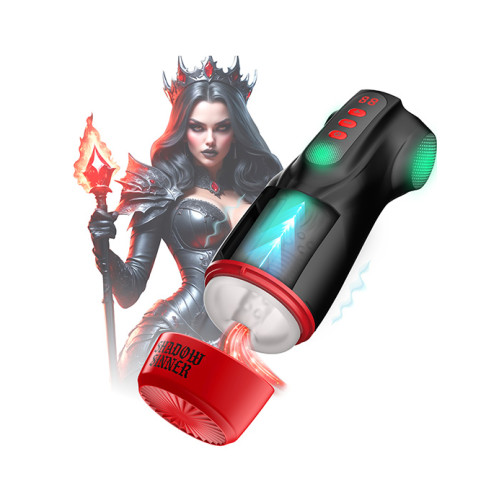 Masturs - Raven Shadow Sinner - AR Masturbator med Sugeeffekt, Vibrasjoner og Lyseffekter Masturs - Raven Shadow Sinner - AR Masturbator med Sugeeffekt, Vibrasjoner og Lyseffekter