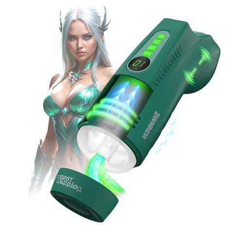 Masturs - Ayla Forest Warrior - AR Masturbator med Vibrasjoner, Sugeeffekt og Stemme