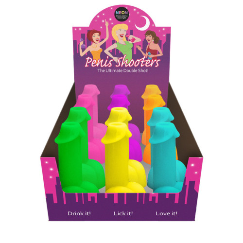 Kheper Games - Neon Penis Shotglass - Tilfeldig farge - 1stk