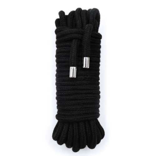BDSM Rope - Bondage Tau - Bomull - 20 meter - Sort