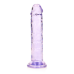 Realrock – Crystal Clear – Enkel Realistisk Dildo – Lilla - 14.5 cm