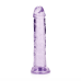 Realrock – Crystal Clear – Enkel Realistisk Dildo – Lilla - 14.5 cm