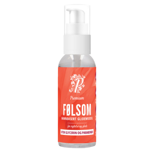 Premium - Følsom - Vannbasert glidemiddel uten glycerin og parabener - 50ML