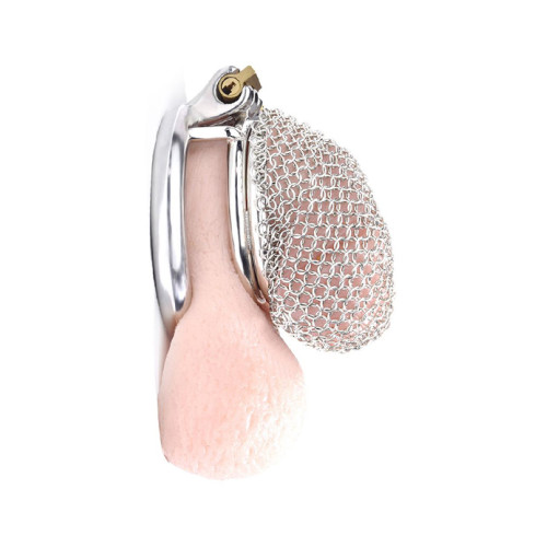 Chainmail Chastity Cage - Kyskhetsbur med ringbrynje design - Small Chainmail Chastity Cage - Kyskhetsbur med ringbrynje design - Small