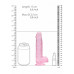 Realrock – Crystal Clear – Realistisk Dildo med Pung – Rosa - 15 cm