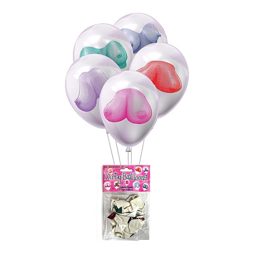 LITTLE GENIE - Dirty Boobs - 8 pk ballonger LITTLE GENIE - Dirty Boobs - 8 pk ballonger