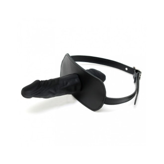 Rimba - Lærgag med Latexdildo