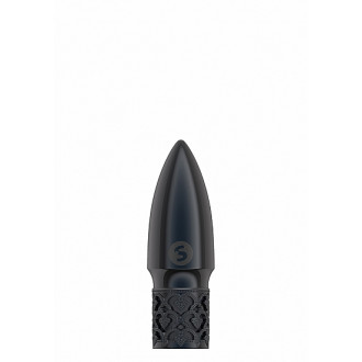 Royal Gems - Glitter - Oppladbar Bulletvibrator - Sort