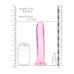 Realrock – Crystal Clear – Enkel Realistisk Dildo – Rosa - 20 cm Realrock – Crystal Clear – Enkel Realistisk Dildo – Rosa - 20 cm