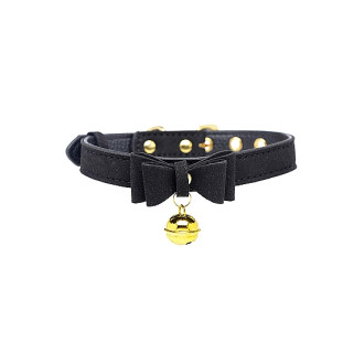 Master Series - Kitty collar med bjelle - svart