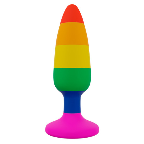 Wooomy - Hiperloo - Regnbue Buttplugg - Large