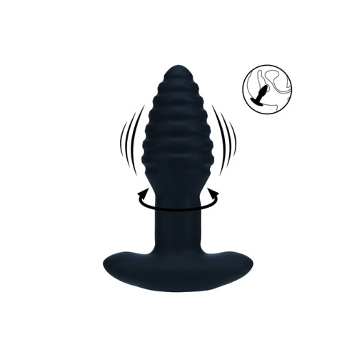 Levelz - 3 - Vibrerende buttplugg med roterende kuler Levelz - 3 - Vibrerende buttplugg med roterende kuler