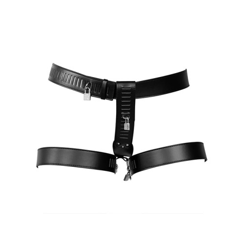 OUCH! Xtreme Chastity belt - kyskhetsbelte i PU lær OUCH! Xtreme Chastity belt - kyskhetsbelte i PU lær