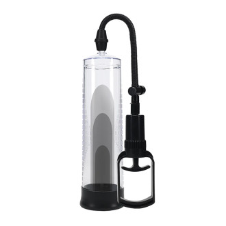 Pumped - Basic pump 2 - Penispumpe med håndgrep - Blank