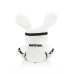 S-line - Bondage Rabbit Bamse - Large - Hvit og Sort 